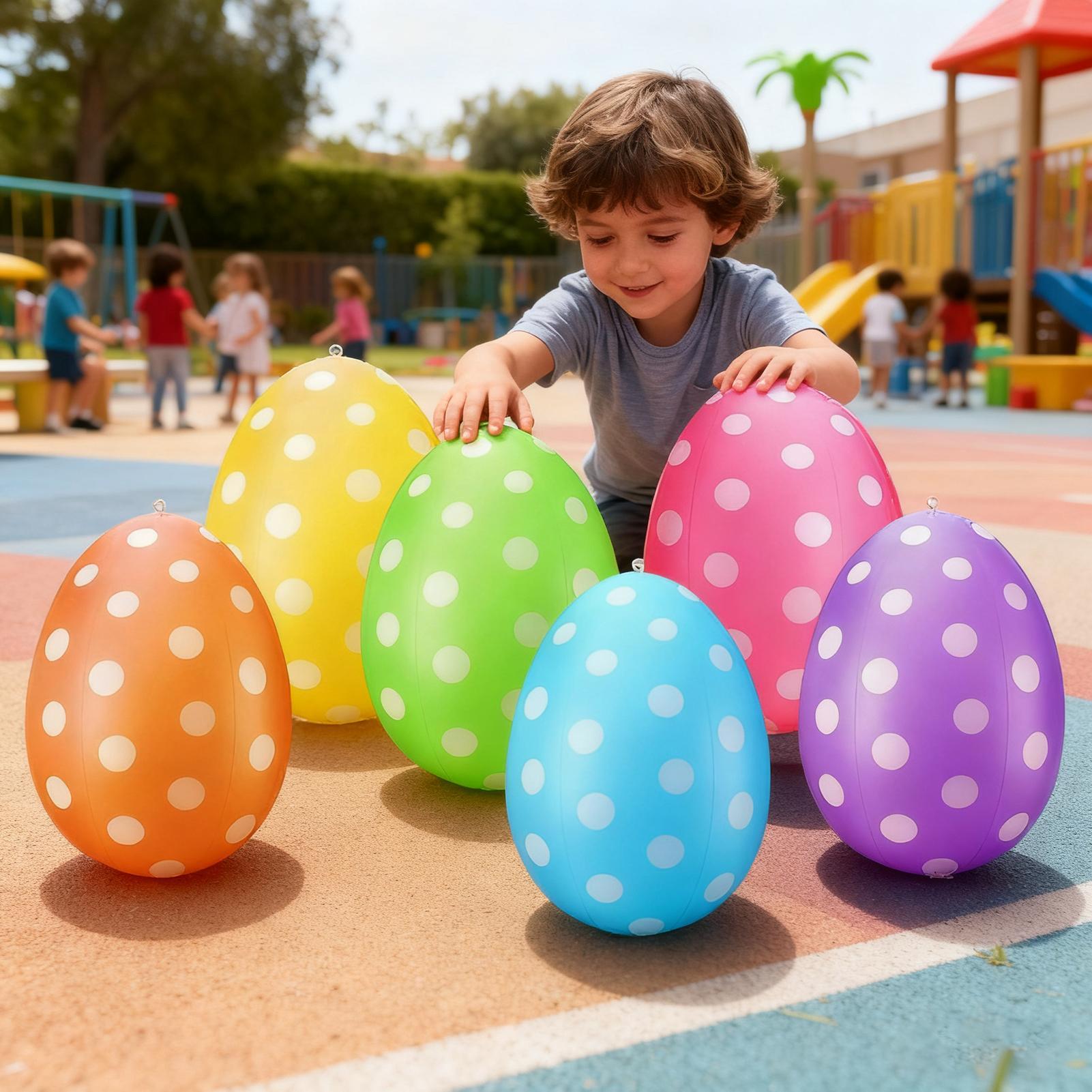 Party Games Egg - Şişirilebilir Paskalya Yumurtaları 6 Adet/set PVC