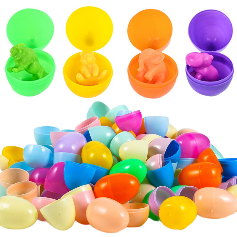 Party Games Easter For Kids - 12/24 adet boş paskalya yumurtaları plastik