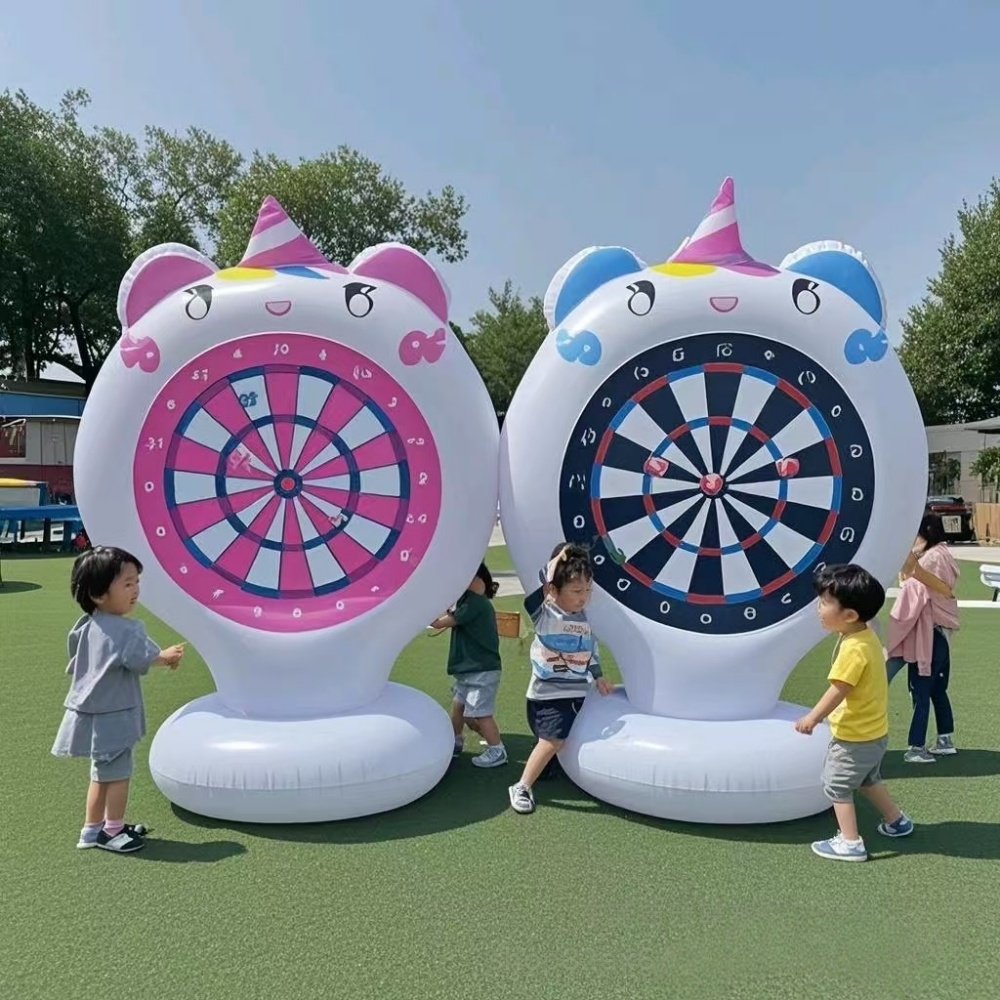 Party Games Easter For Kids - Şişme Unicorn Fırlatma Oyunu Hedef Yapışkan