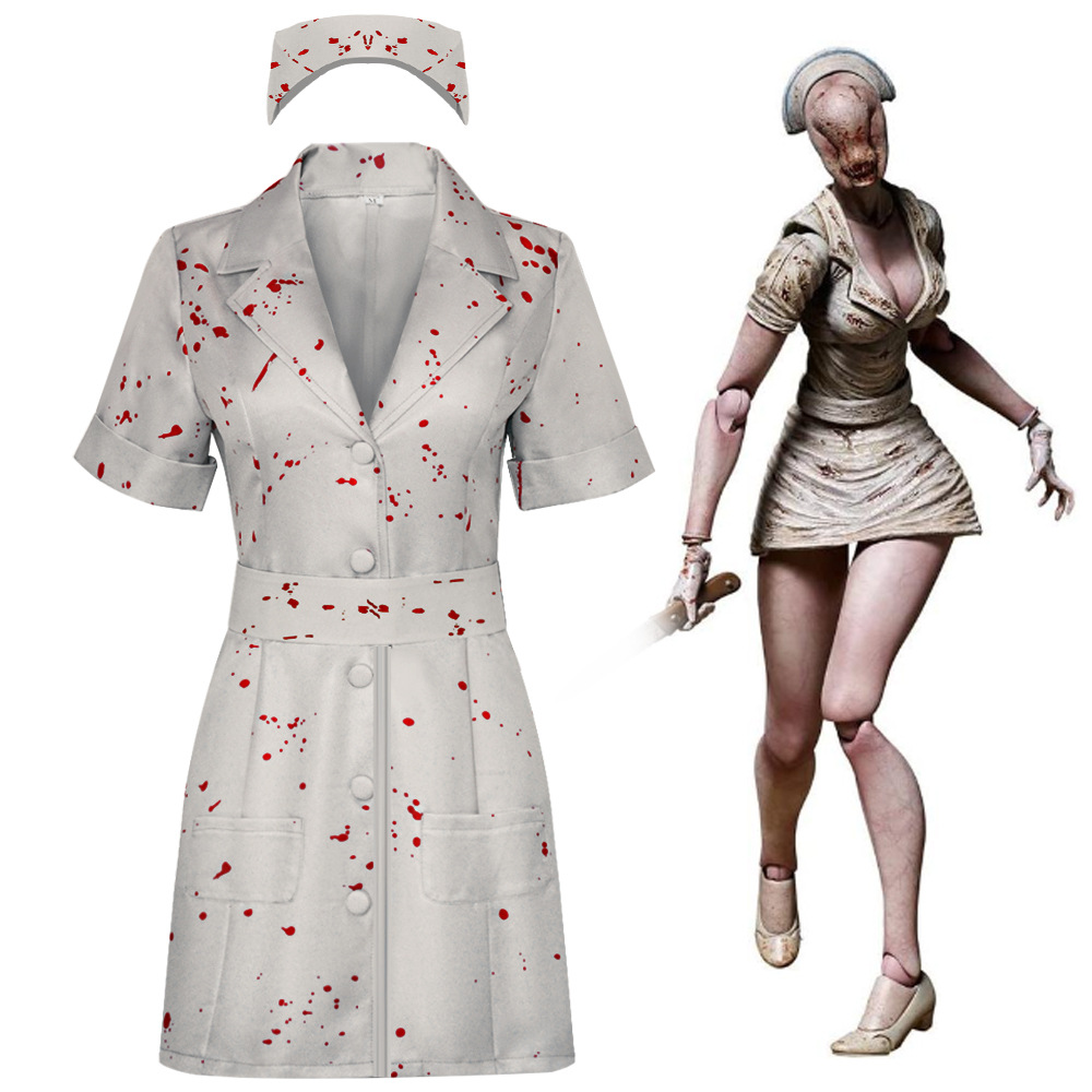 Zombie Party Games For Adults - Silent Hill Hemşire Cosplay Kostüm Korku