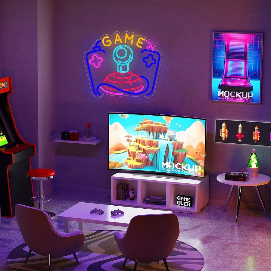Oyun Neon Tabelası LED Duvar S - Party Games Stream incelemesi ve fiyatı