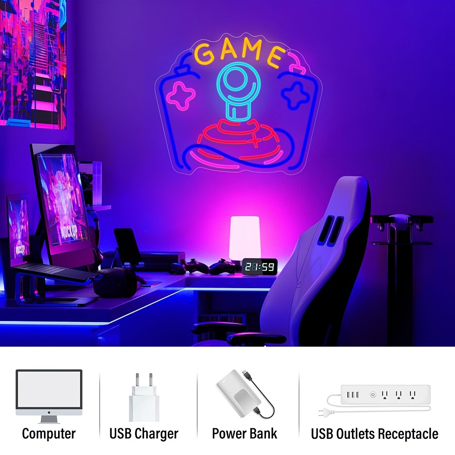 Oyun Neon Tabelası LED Duvar S - Party Games Stream incelemesi ve fiyatı