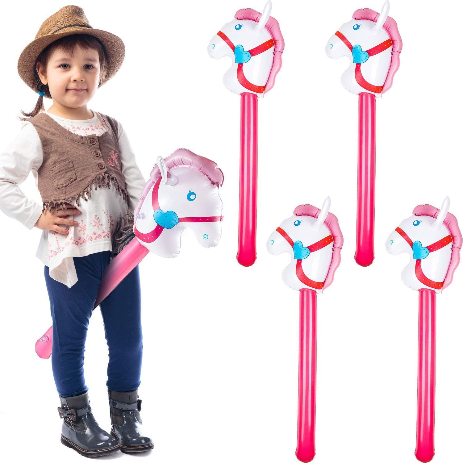Şişme at başı sopa Unicorn gök - Party Games Easter For Kids incelemesi ve fiyatı