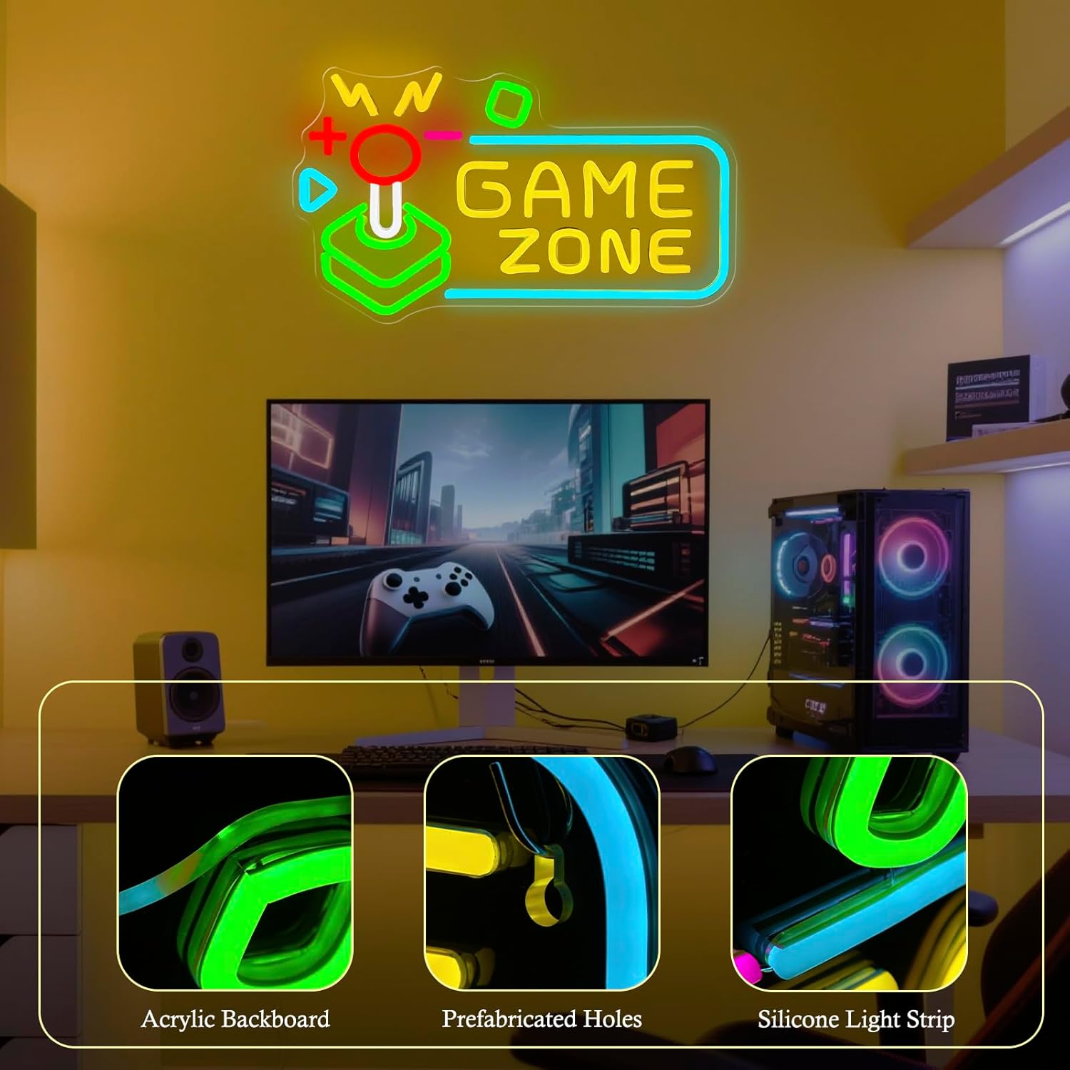 Oyun Alanı Neon Tabela LED Duv - Party Games Stream incelemesi ve fiyatı
