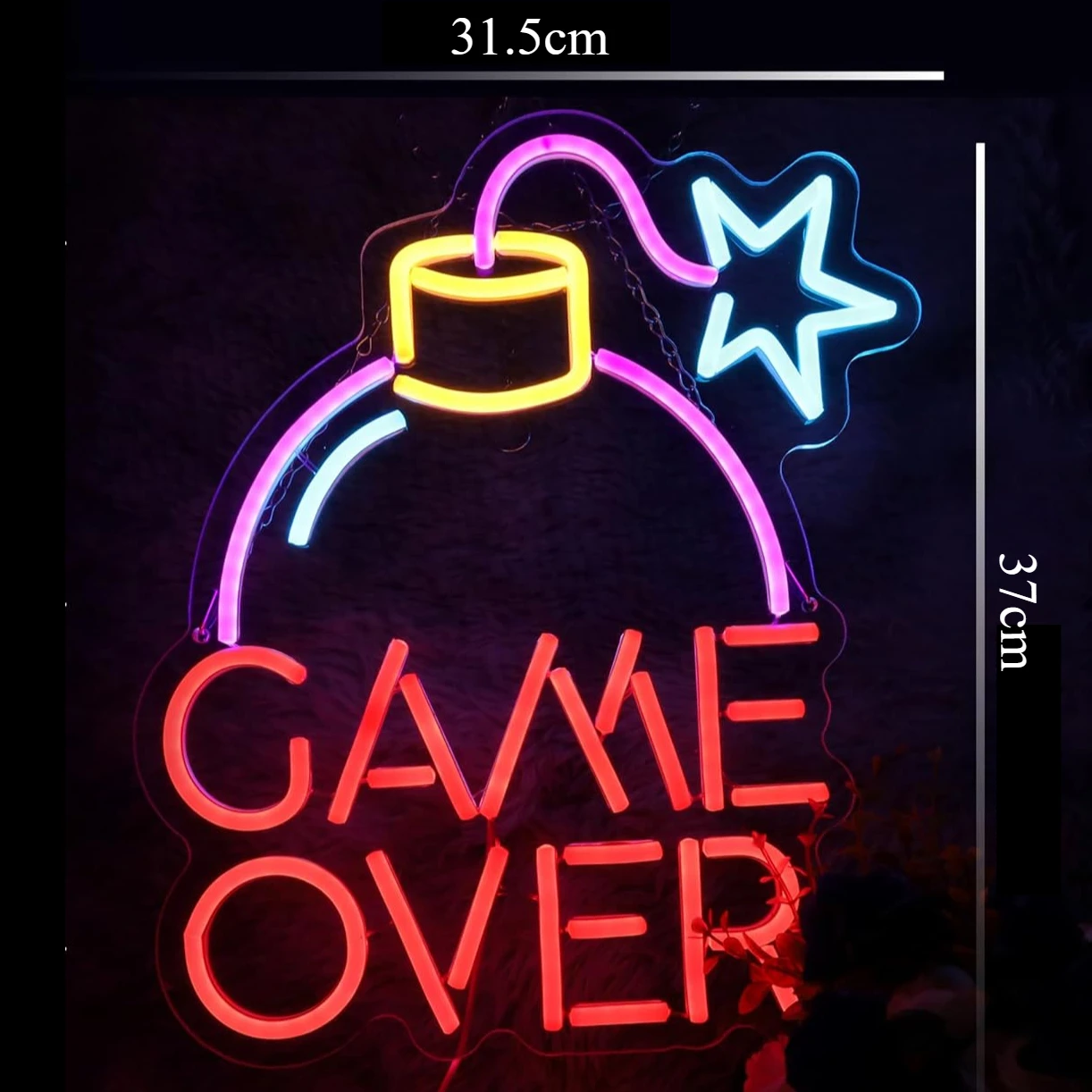 Game Over Kırmızı Pembe Neon I - Party Games Stream incelemesi ve fiyatı